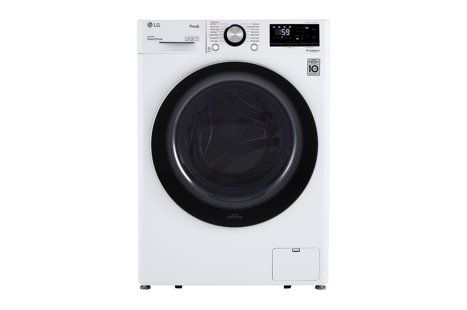 Lg WM1455HWA 2.4 Cu.Ft. Smart Wi-Fi Enabled Compact Front Load Washer With Built-In Intelligence