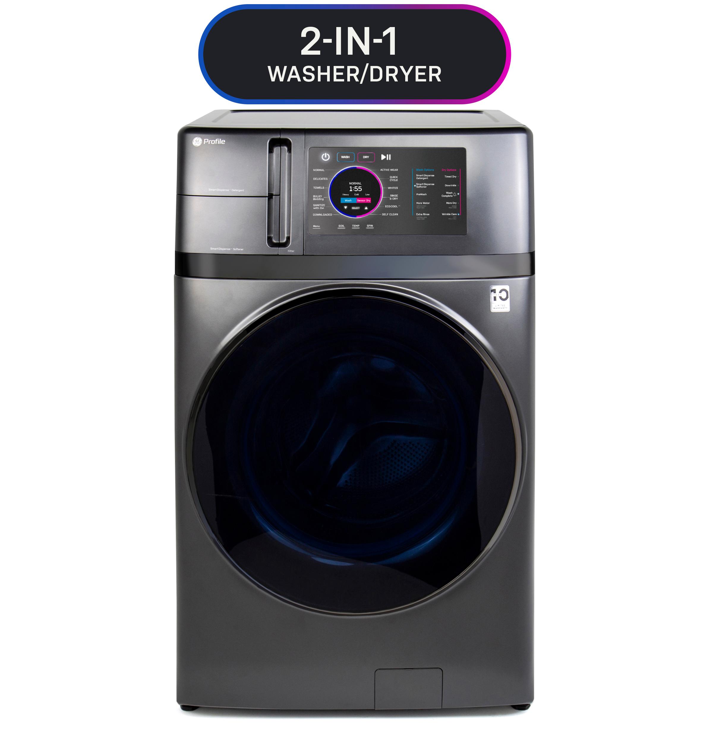 Ge Appliances PFQ97HSPVDS Ge Profile&#8482; 4.8 Cu. Ft. Capacity Ultrafast Combo With Ventless Heat Pump Technology Washer/Dryer
